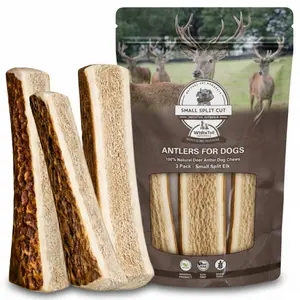 Small | Split Elk Antler Dog Chews - Single Antler or Multipack