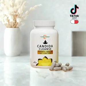 Candida Cleanse - 60 Capsules for Gut and Colon Support - Edible, Healthcare