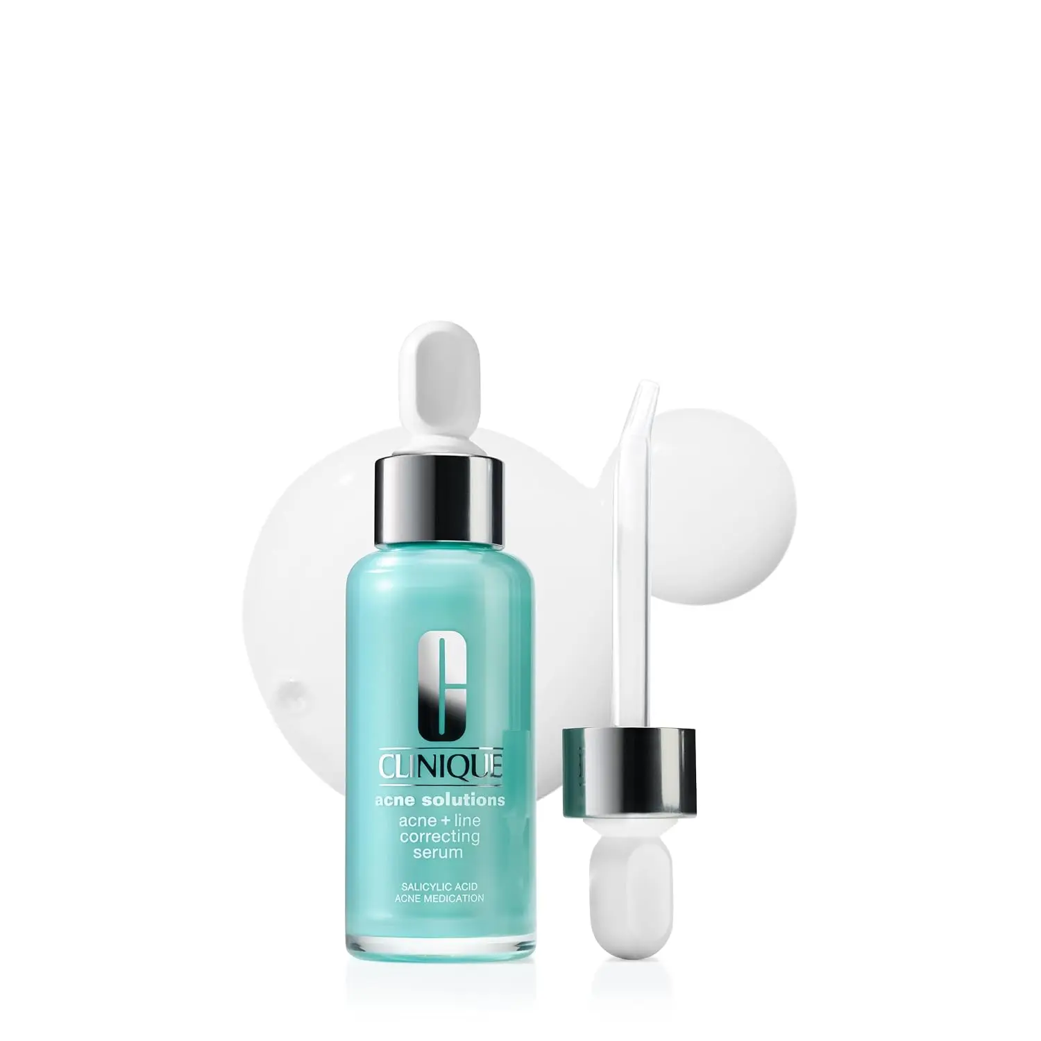Clinique Acne Solutions Acne + Line Correcting Face Serum With Salicylic Acid |   Anti-Aging + Smoothing, 1 Fl Oz