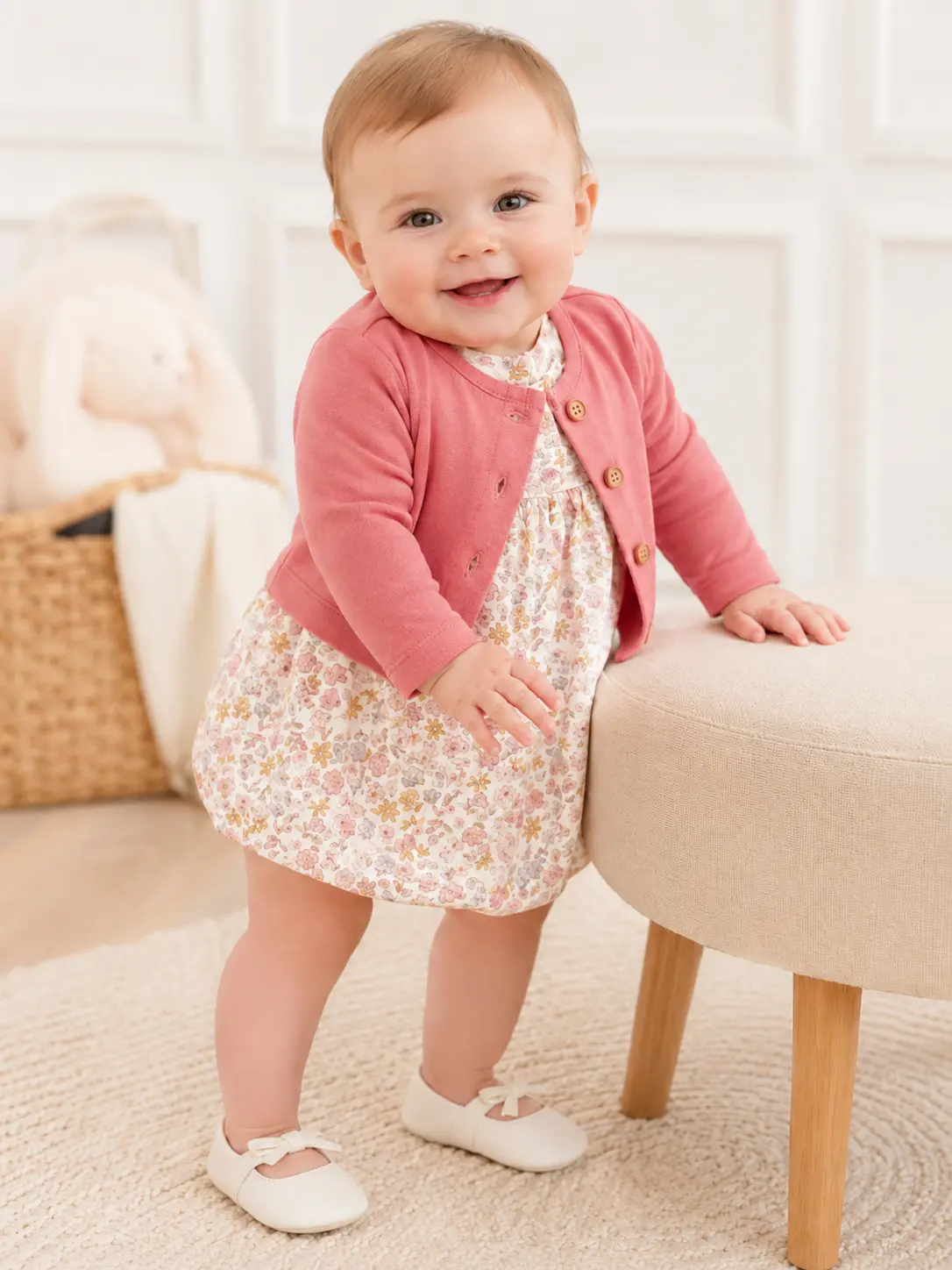 Carter's Baby girl 2-Piece Bodysuit Dress & Cardigan Set, babyshower, set gifts
