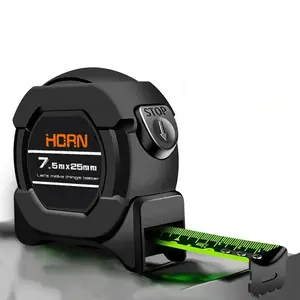 Self Locking Fluorescent Tape Measure, High Precision Laser Etched Tape Measure, Wear Resistant Tape Measure for Home & Office