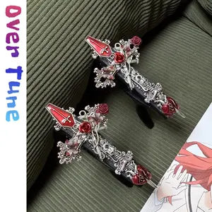 Upgraded Gothic Cross Peripheral Accessories Guitar Capo Electric Bass Ukulele Metal Capo