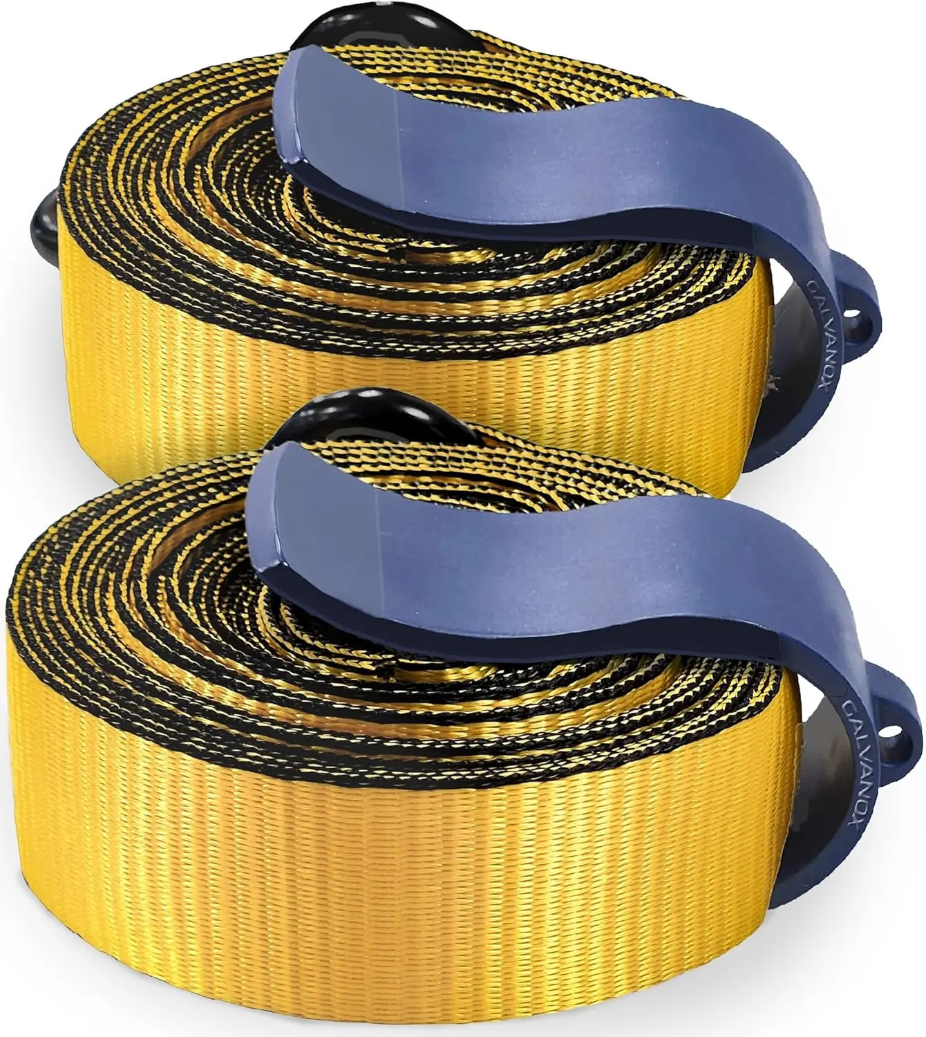 Ratchet Strap Storage Organizer Clamps [2-Pack] Universal Holder for 1" and 1.5" Straps (All Lengths) Industrial Grade Heavy Duty J-Clamps with Hanging Hook Loops
