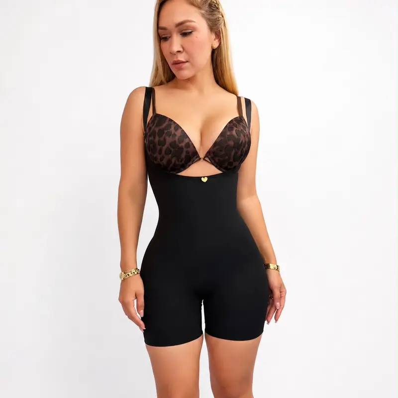 Women's Noely Grace Shapewear Bodysuit Top - Black, Chic, Breathable Fabric for Everyday Wear