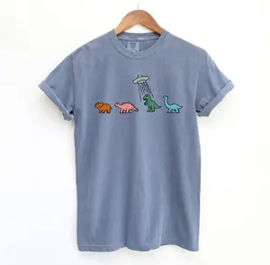 UFO Dinosaur T Shirt, Retro Comfort Colors T-Shirt