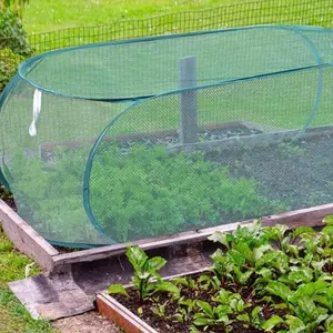 Pop-up Garden Mesh Shield, Foldable Reusable Plant Protector for Farm & Yard Planting