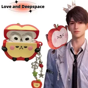 Love and Deepspace Caleb two-dimensional game peripherals cute sun fruit shape bluetooth headset decorative protective case gift