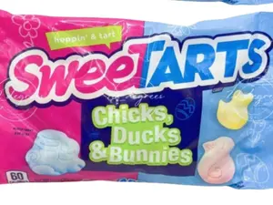 SweeTARTS Chicks, Ducks & Bunnies | Easter Candy for Egg Hunt, Full Size Candy for Easter Basket | Classic SweeTARTS Candy Flavors in Animal Shapes | 12 Ounce (2 bags)