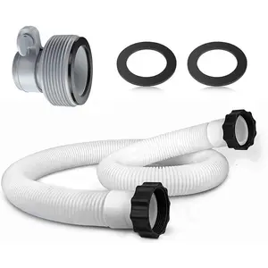 1.5 Inch Pool Hose Replacement Kit with Type B Connector for Intex & Coleman Pools - Fits 1500-2500 GPH Filter Pumps