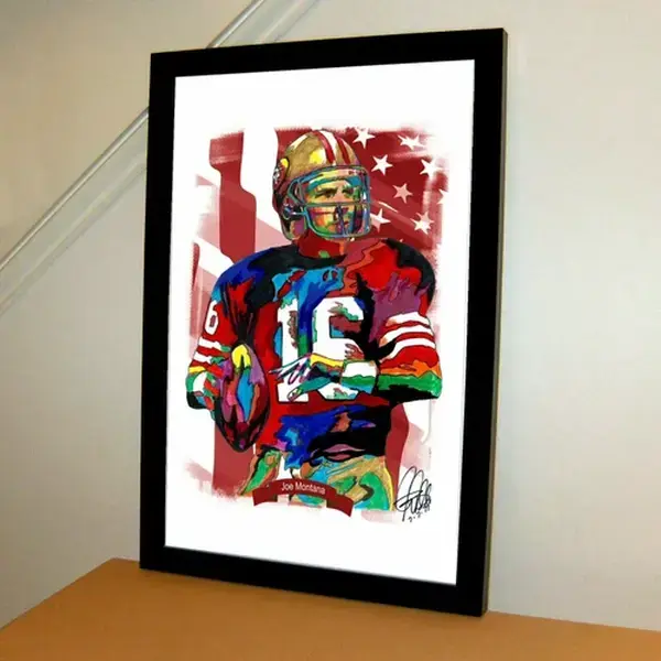 Joe Montana San Francisco 49ers QB Football Sports Poster Print Wall Art