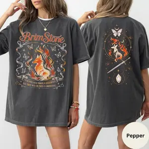 Comfort Color Onyx The Fox Shirt, Quicksilver Brimstone Shirt, Quicksilver Book Shirt, Saeris Fane Kingfisher, Fae And Alchemy BrimStone, Gift For Readers