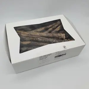 Icelandic Codfish Skin Rolls 6-10 inch Bulk Box of 35