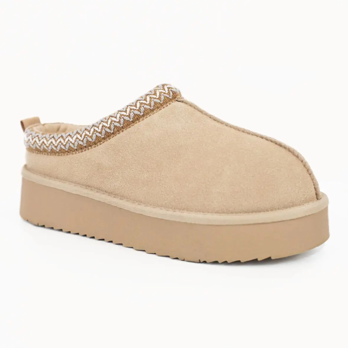 Beige-platform bottom