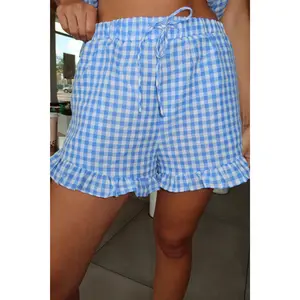 Ivy Gingham Ruffle Shorts