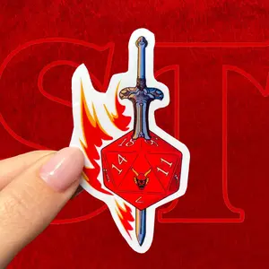 Hellfire Lives Vinyl Stickers, Stranger Adopt Things Sticker, Sword and Numbers, Season 5 Gift