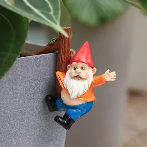 Resin Dwarf Tree Branch Hanging Ornament, 3.54 Inch Outdoor Garden Decoration, Unique Holiday Gift for Home Courtyard Decor