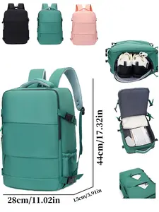 Unisex Fashion Backpack, Durable Material, Large Capacity, Adjustable Straps, Shoe Compartment, Multiple Pockets, Multi Purpose Rucksack, Travel, Commute, Outdoor
