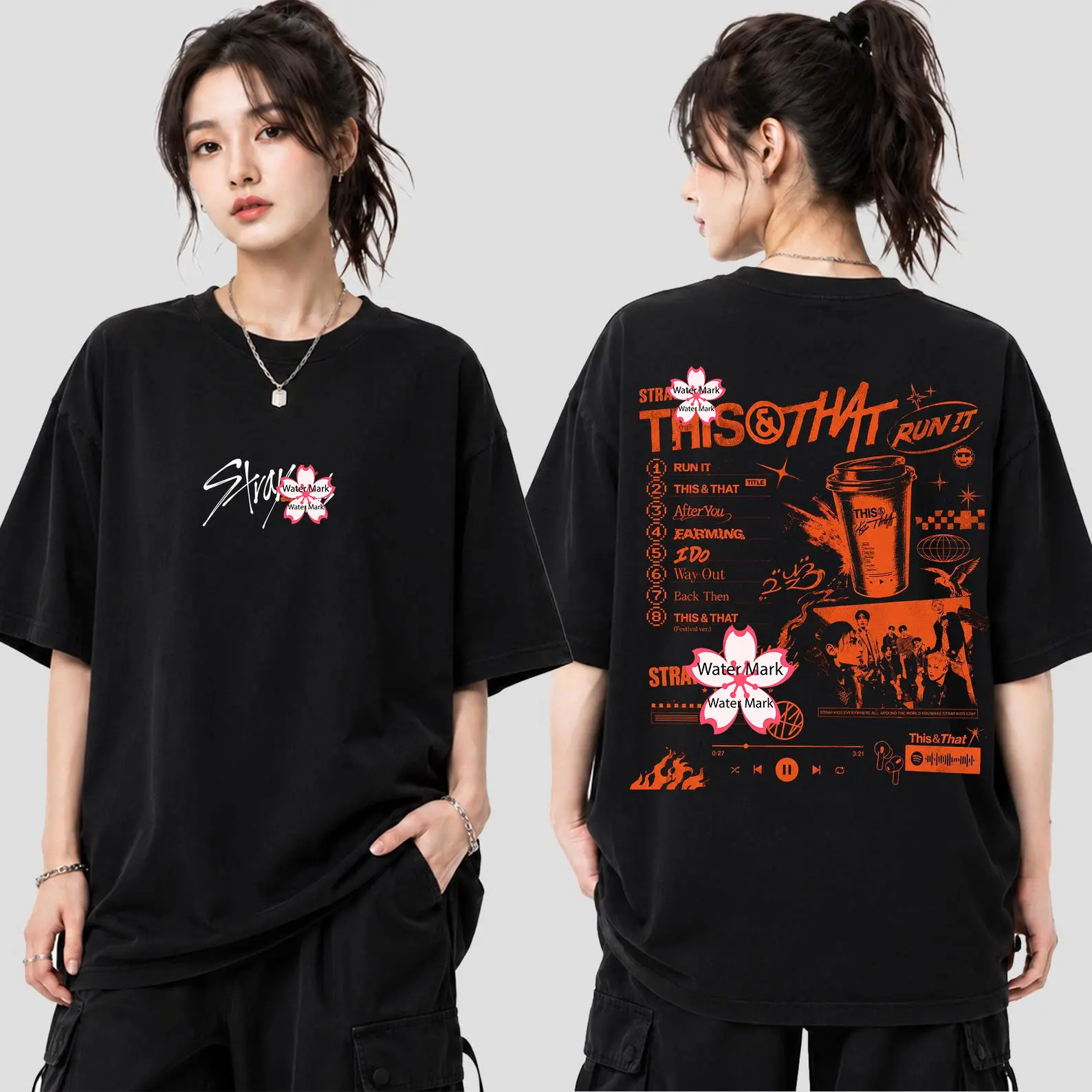 SKZ This & That Retro Hoodie Sweatshirt T-shirt World Tour, This and That Kpop Boy Band Shirt