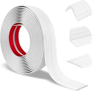 Wall Corner Protector Peel and Stick Corner Trim Molding Flexible inside & outside Wall Edge Guard Self Adhesive Moulding Trim for Edge Use, White, 0.8” W X 10’ L Heonay