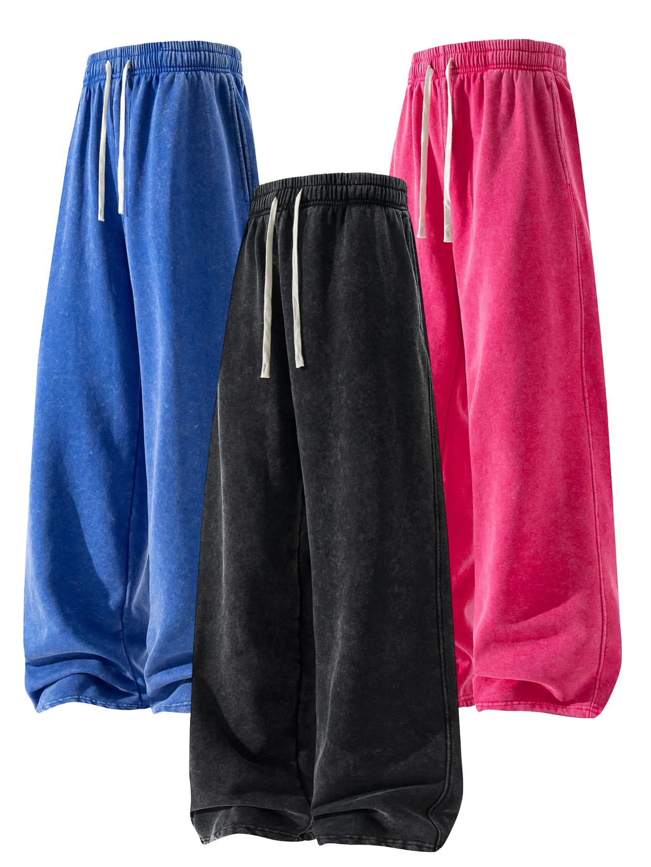Men’s solid-color straight-leg casual pants available in 1-, 2-, or 3-pack options, featuring an elastic waistband with stretch and side pockets; the fabric is soft and breathable.It is very suitable for wearing at work, for relaxing at home, and during o
