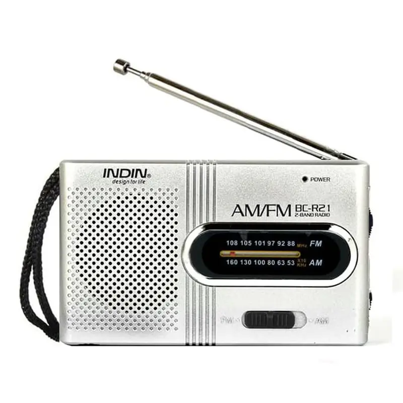 Cute Retro Compact Pocket Portable Vintage 2AA Battery Operated, Super Loud Speaker And Headphone Jack, Emergency Survival Kit Essential For Hurricane Season, Battery Powered Radio