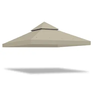 Yescom (No Frame) 10' x 10' Waterproof Gazebo Canopy Replacement Top 2-Tier