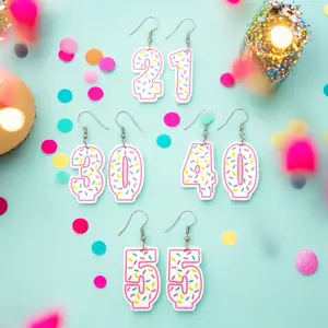 Birthday Candle Earrings party accessories women