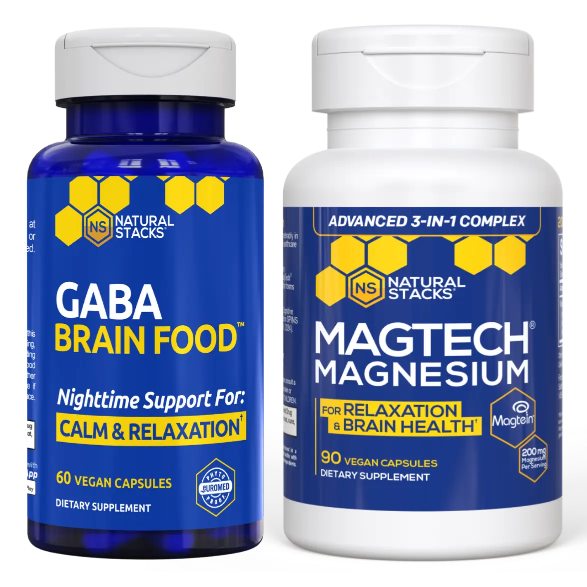 Sleep & Relaxation Stack - 3 in 1 Magnesium including Magnesium Glycinate and More. Relaxation Supplements.