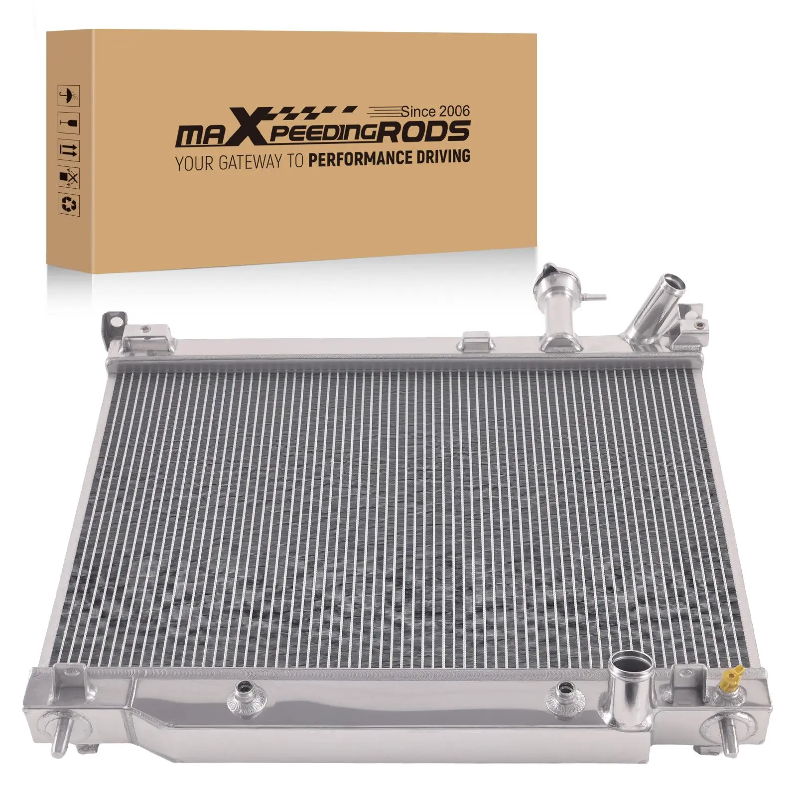 Aluminum Coolant Radiator compatible for Chevrolet Trailblazer 6.0L 06-09 DPI2563 AT