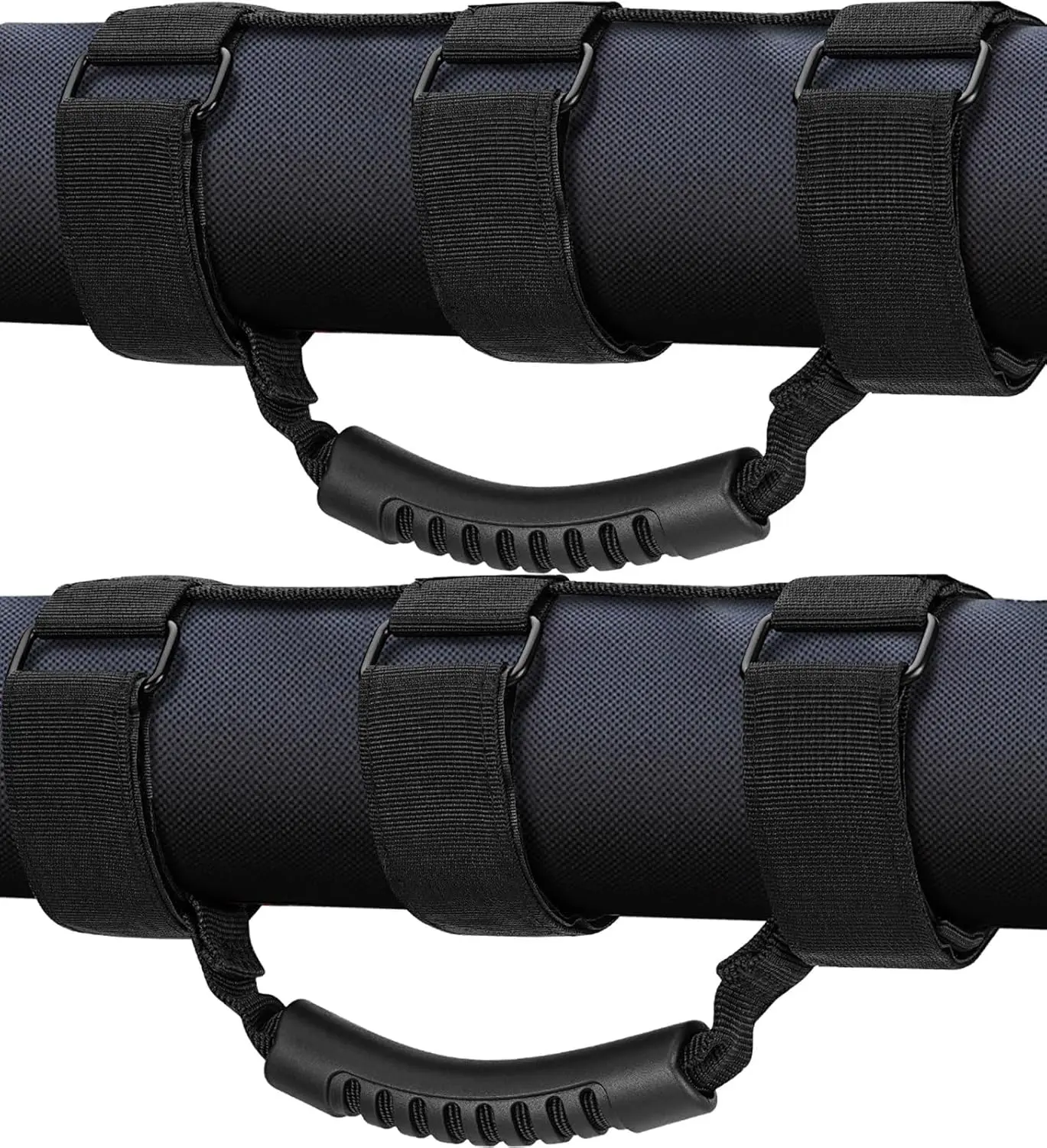 2-Pack Roll Bar Grab Handles for Jeep Wrangler & Gladiator – Heavy-Duty 360 lbs Paracord Grip Handles with Upgraded Metal Buckle, Fits 1955-2023 Jeep Wrangler JL, JK, TJ, YJ & Gladiator – No-Tool Installation