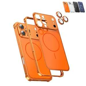 Frosted Slim Hard Back Cover Compatible with MagSafe & Wireless Charging, Camera Shock Protection Protective Case For iPhone 17 16 15 14 13 Pro Max