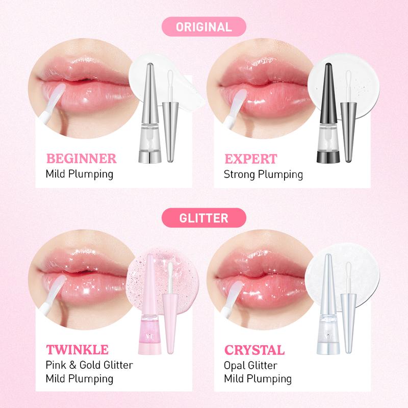 [VT Official] Viral Reedleshot Lip Plumper gloss lips, VT Reedle Shot Lip Plumper Expert, Beginner, Colored Lip Plumper, Spiculed Lip plumper, Lip plump korean skincare products, kbeauty viral Comfort Glossy Lipgloss Makeup, Volufiline