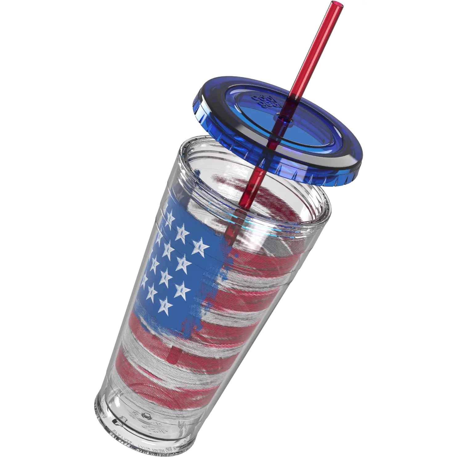 COOL GEAR 24oz Chiller 3-Pack - Patriotic Double Wall Insulated Top Shelf Dishwasher Safe BPA-Free for Cold Drinks Perfect for Summer BBQs and Celebrations - Drinkware