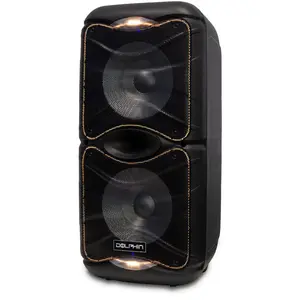 Party Speaker SP-212RBT Dual 12" Woofer Party Speaker Audio Handle Watts Smartphone