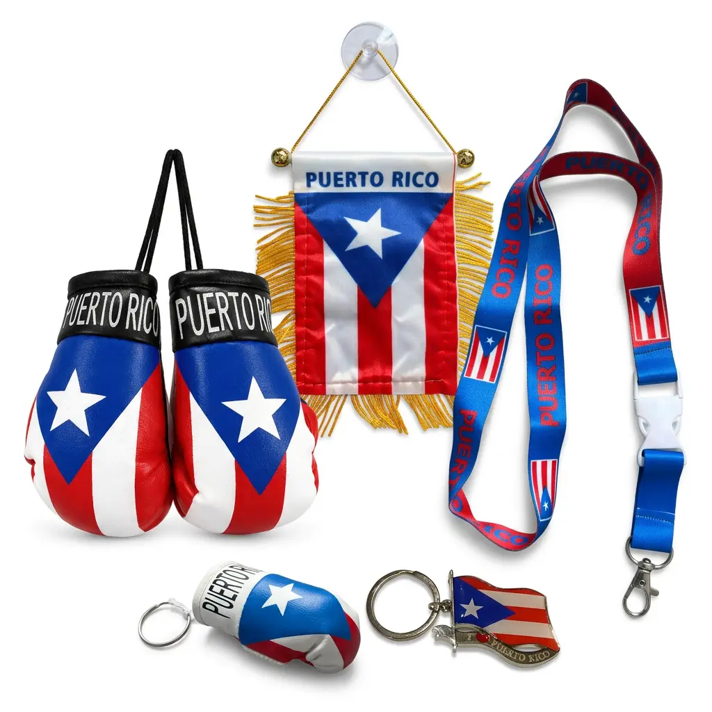 Puerto Rico 5-Piece Boxing & Martial Arts Accessory Bundle, Sports & Outdoor Leisure Recreation Equipment Set