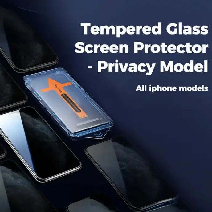 iPhone Screen Protector,Magic Screen Protector, Privacy Protection Phone Film,Dust Free Without Bubbles,Tempered Glass Screen Protector for iPhone 15 Pro/Plus/Pro Max,Anti-Peeping,Shatter-Resistant, Protector Screenprotector temperedglass protector