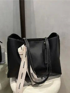 Large Capacity Pu Stylish Tote Bag, A Good Partner for Short Trips | It Is Suitable for Girls, Women, College Students, Newcomers To The Workplace and White-collar Workers, and Is Very Suitable for Work, Business, Commuting, and School