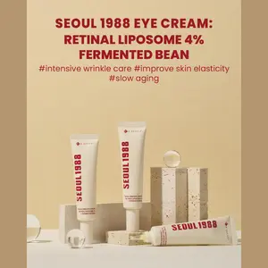 K-SECRET SEOUL 1988 Retinal Eye Cream – Formulated with Advanced Retinal Liposome 4% and Fermented Bean for Dark Circles and Anti-wrinkle Care  30mL