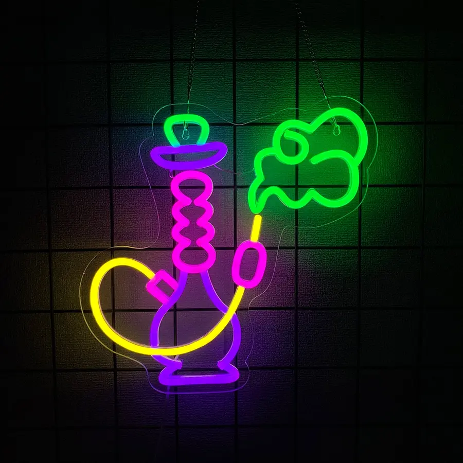 Neon Sign for Bar Smoke Shop or Man Cave Decor,Bright Led Advertising Display for Smoking Lounge or Vape Shop,USB Powered Easy Hanging Decorative Neon Sign
