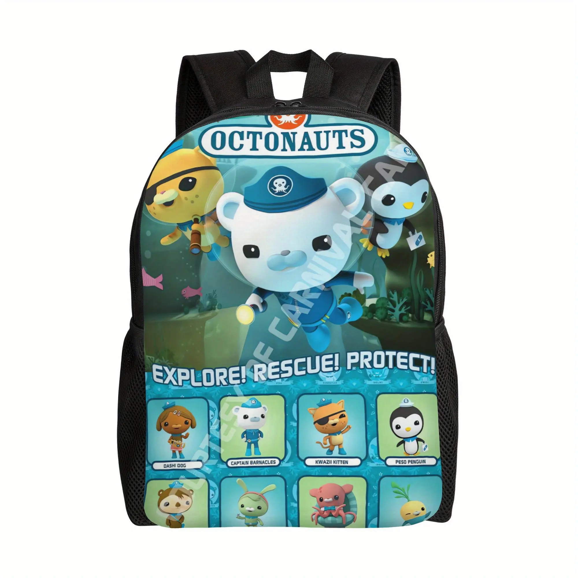 Everyday Single Layer Backpack That Keeps It Simple The Octonauts A Go to Carry for Coffee Runs, Classes, or City Wanders, Backpack for Travel, Travel Accessory, Vibrant Graphics, Sturdy Straps, Character Backpack, Student Bag