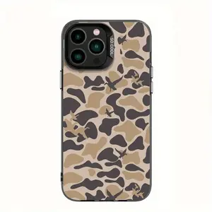 Duck Camouflage Design Phone Case, Compatible with iPhone 16, 15, 14, 13, 12, 11, XR, XS, X, Plus, Pro, and Max Models. It Features Country Style, Shockproof Quality, High Durability, Trendy Lightweight Matte Surface, Making It an Ideal Gift and Popular N