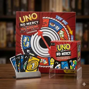UNO No Mercy Ultimate Edition – 165-220 Premium Cards, Extreme Rules Party Game
