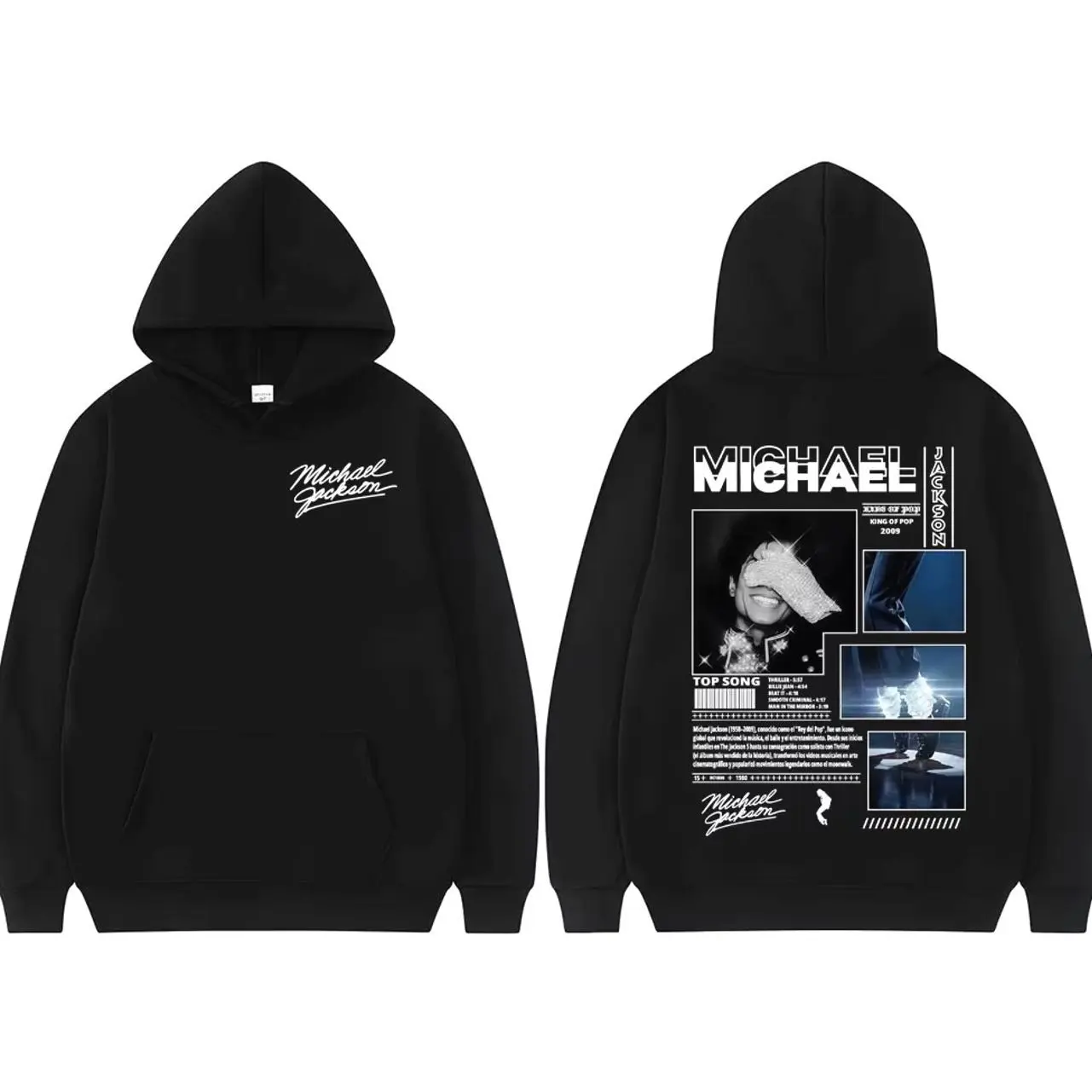 Michael Jackson King of Pop World Tour Hoodies Men Women Fashion Classic Oversized Hoodie High Quality Casual Fleece Sweatshirts