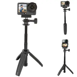 Pellking Quick Release Extension Rod Tripod for DJI Osmo Nano & Action 6 Camera,Mini Selfie Stick Tripod