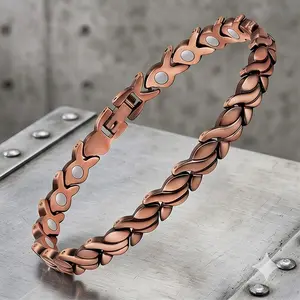 Copper Anklet for Women, 99.99% Pure Copper Magnetic Anklet Jewelry, Trendy Fashion Ankle Bracelet