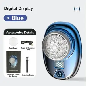 Mini Shave Portable Electric Shaver, 2024 New Upgrade Mini Electric Razor Shavers for Men, Rechargeable Shaver Easy One-Button Use Suitable for Home,Car Travel,Father's Day,Mother's Day Gift