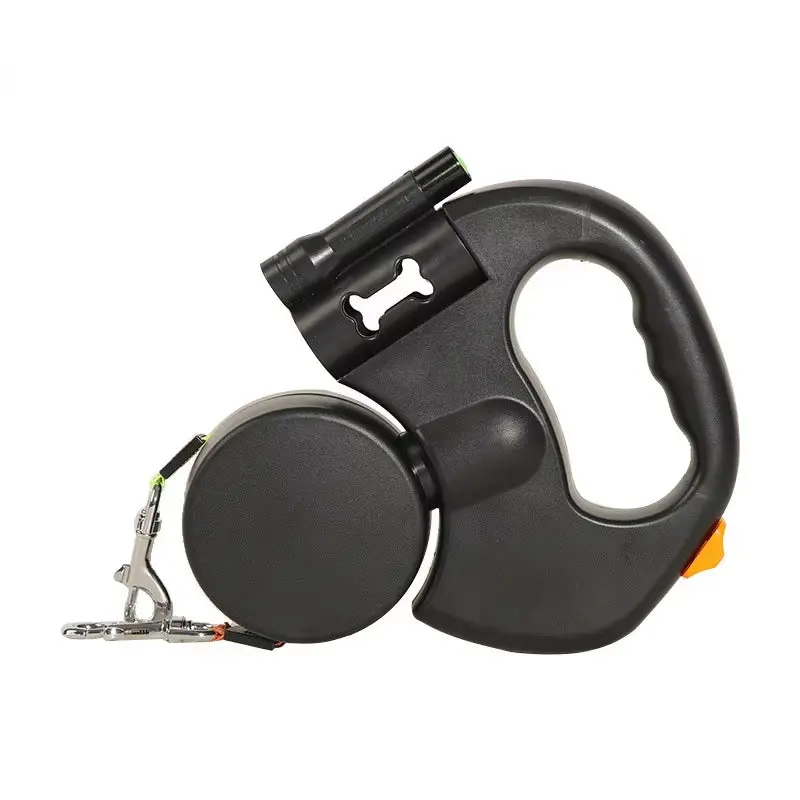 LED Automatic Retractable Traction Rope with Two-Headed and Plastic Bag Box Dog Leash Dog Chain Pet Supplies Dog Accessories small medium pet travel pull harness