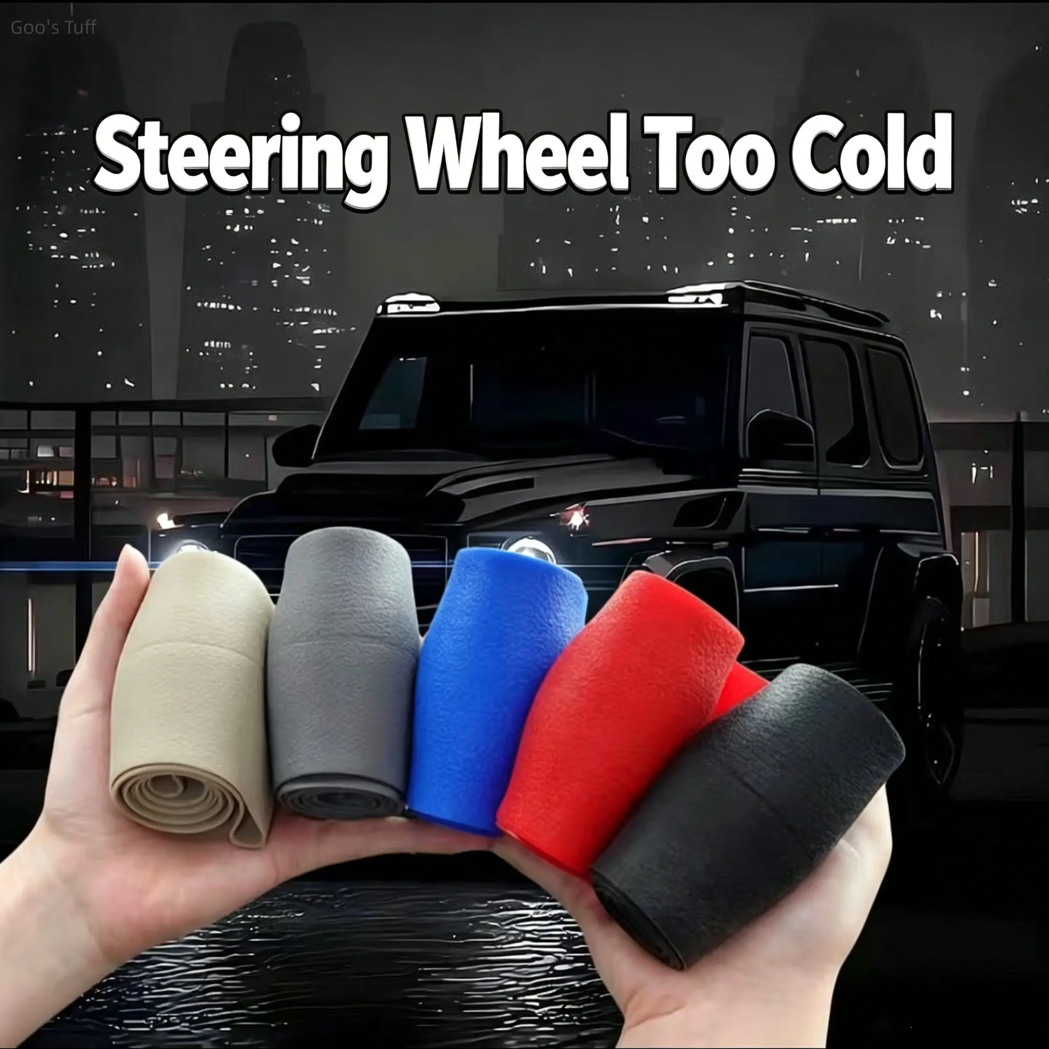 Soft Silicone Universal Car Steering Wheel Cover - Anti-Slip, Wear-Resistant, Ultra-Thin, Flexible, Stylish Auto Steering Protector for Daily Commute, Road Trip, All-Weather Car Interior Modification