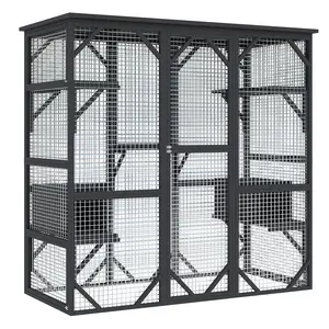 Spacious Multi-Cat Outdoor Enclosure Cat House – Durable, Weather-Resistant Shelter – Secure Play Area for Garden or Yard