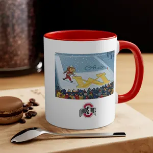 Ohio Brutus Buckeye Mug, Ohio Football Team Drinkware, Gift for Unisex